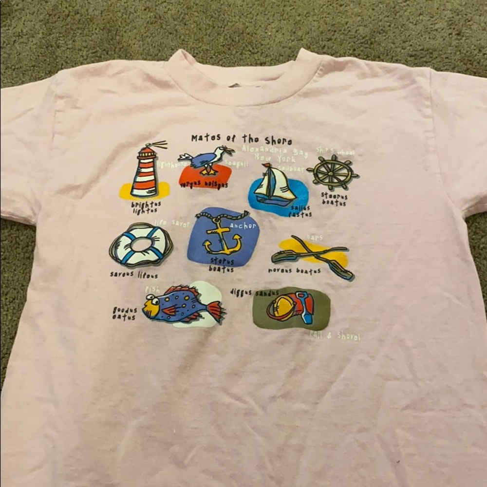 pink alex bay t shirt